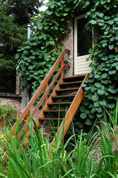 houten trap voor buiten